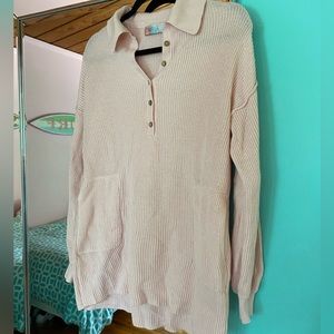 Free people pink knit dress cover up size XS worn once